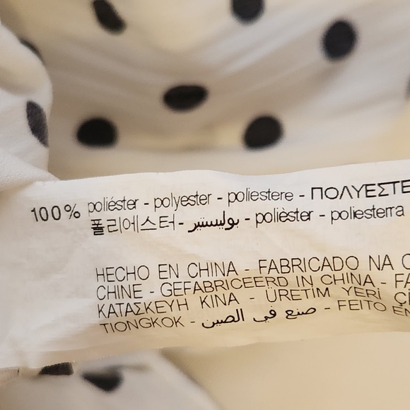 Zara Polka Dot Blouse Size XS. Fits size S as well - Picture 7 of 14